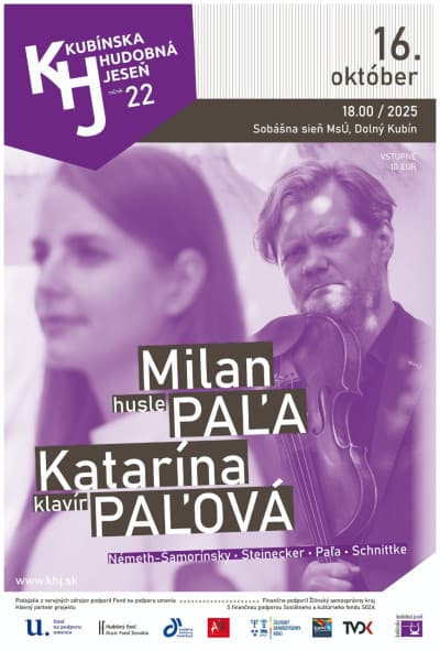 Plagát koncertu Milan Paľa & Katarína Paľová