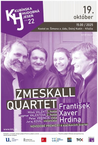 Plagát koncertu Zmeskall Quartet