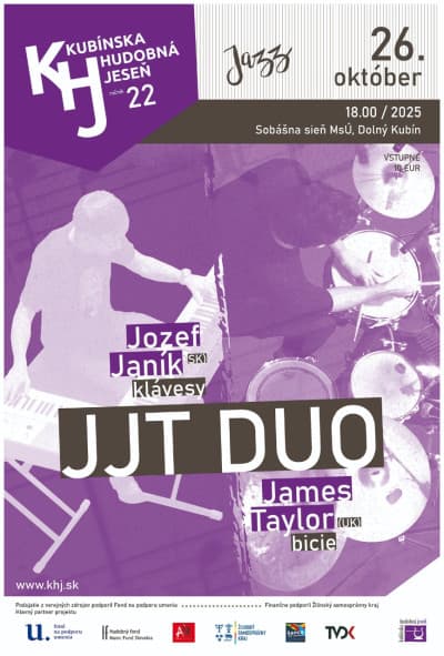 Plagát koncertu JJT Duo