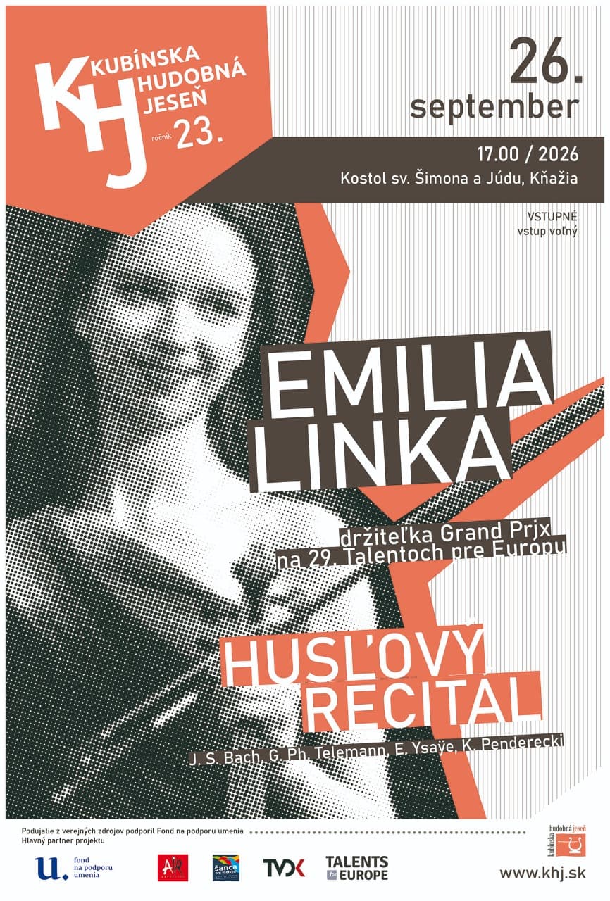 Plagát koncertu Emilia Linka